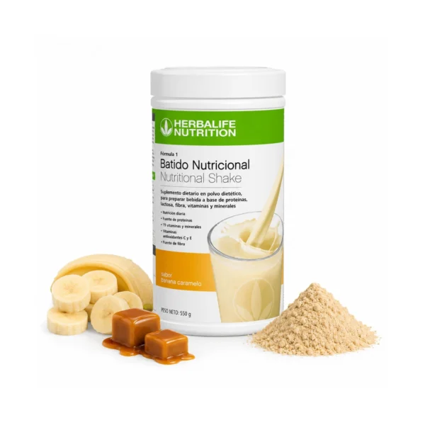 Batido Fórmula 1 Herbalife sabor Banana Caramelo