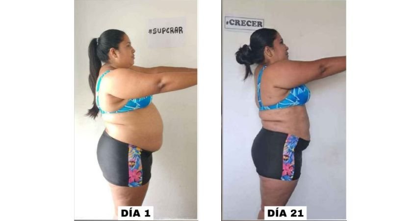 Antes y después plan Herbalife Chile 2