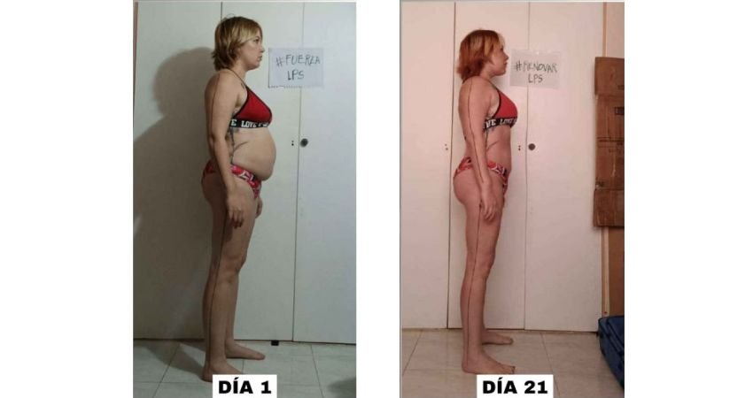 Antes y después plan Herbalife Chile 3