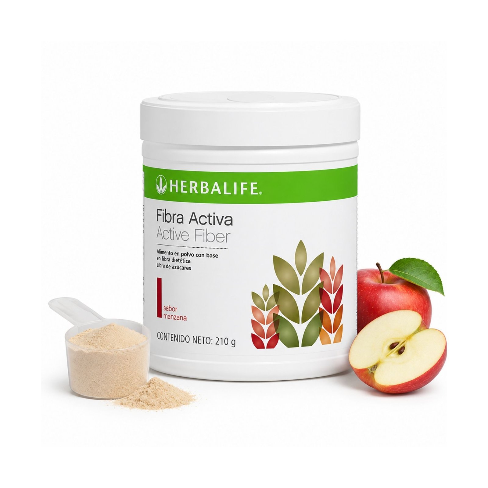 Fibra Activa Herbalife sabor Manzana en polvo