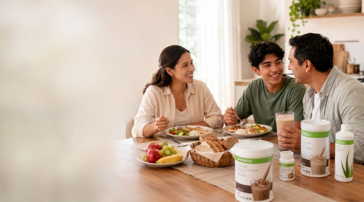 Nutrición diaria con Herbalife en Chile: batido, vitaminas y fibra