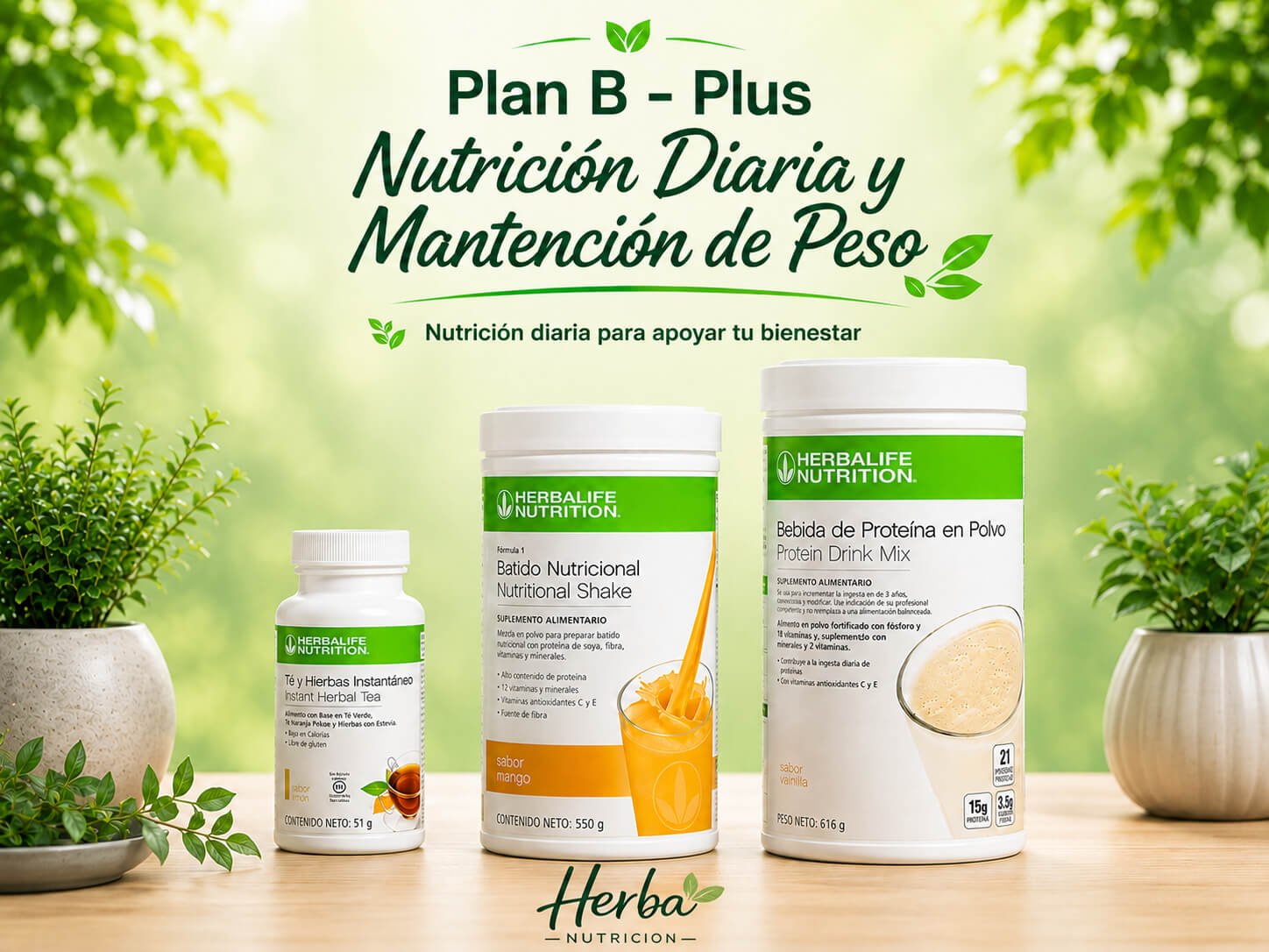 Plan B Plus Nutrición Diaria Herbalife Chile