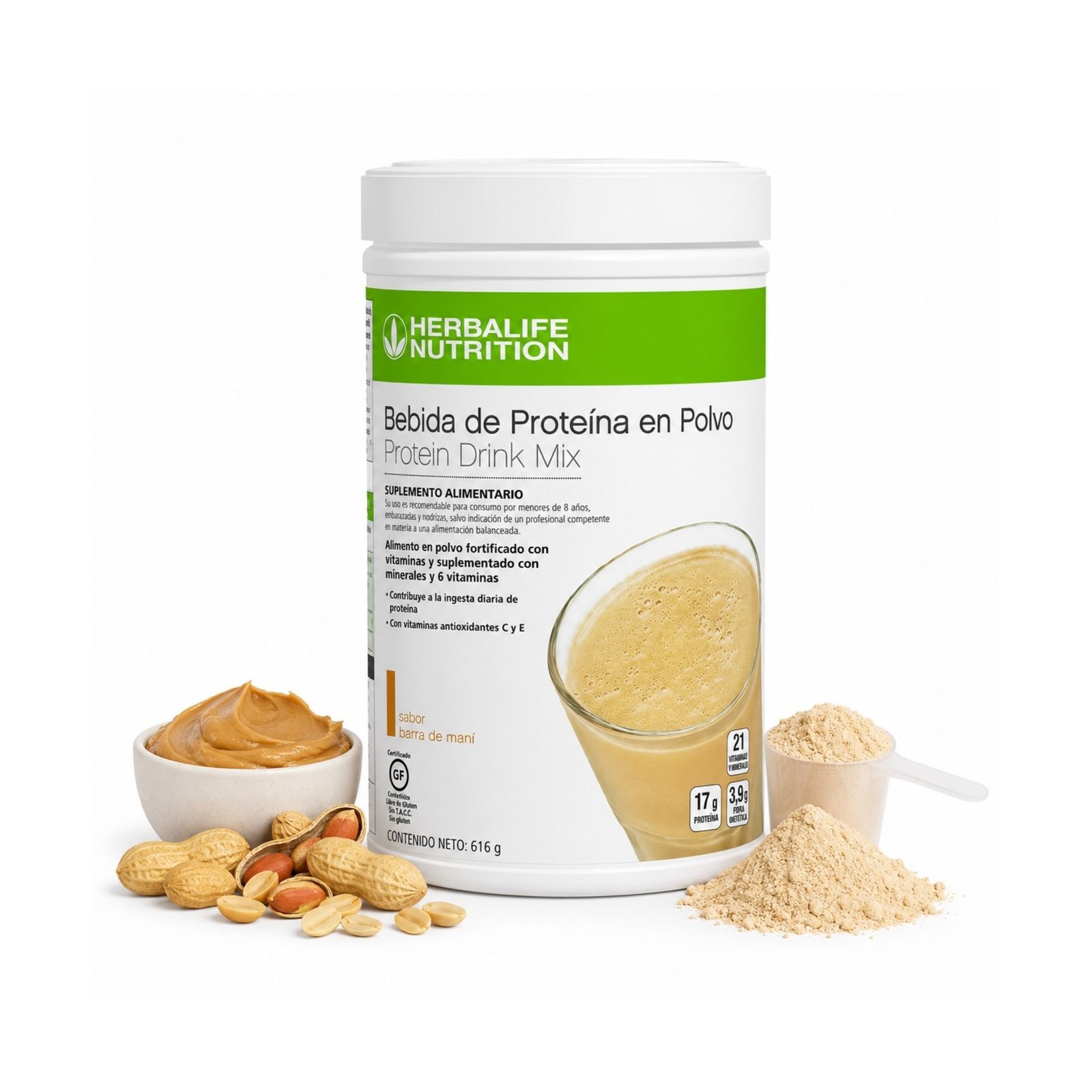 Proteína PDM Herbalife sabor Maní en polvo