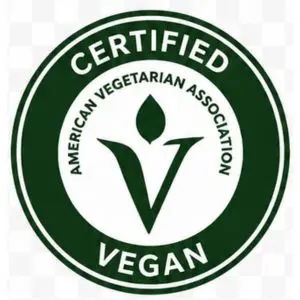 Sello Certificado Vegano American Vegetarian Association
